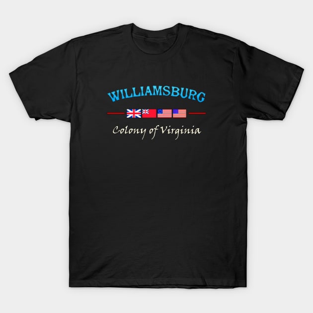 Williamsburg Virginia T-Shirt by SeattleDesignCompany